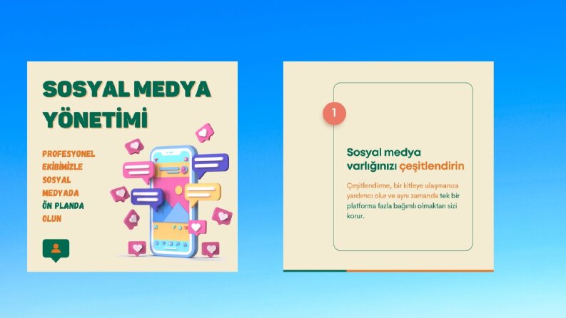 Sosyal medya yönetimi portföy