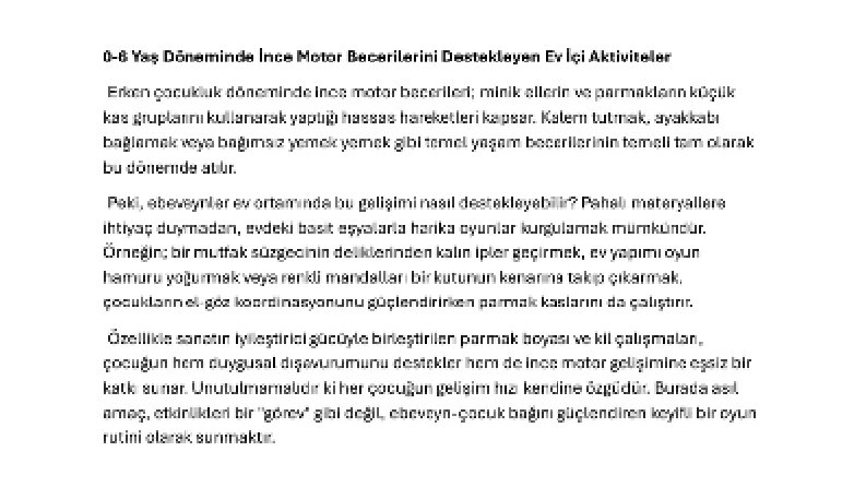 Ebeveyn Blogları ve Anaokulları İçin Pedagojik Makale