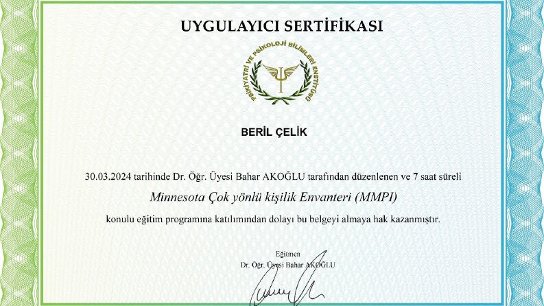 MMPI ve Duygu Odaklı terapi 