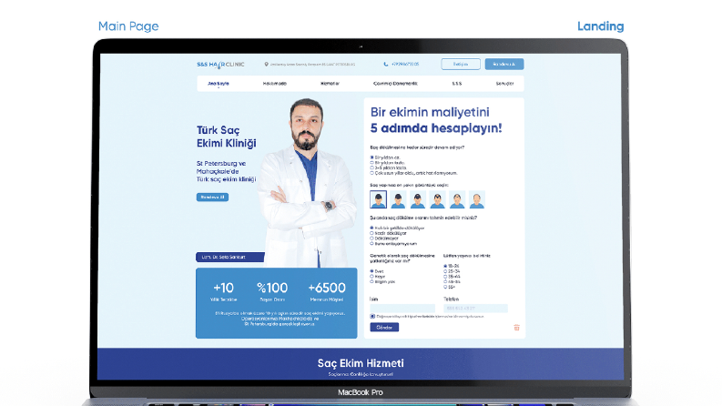 Saç Ekim Web Site Development