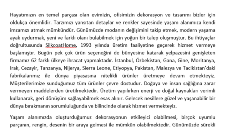SilkcoatHome - Hakkımızda 