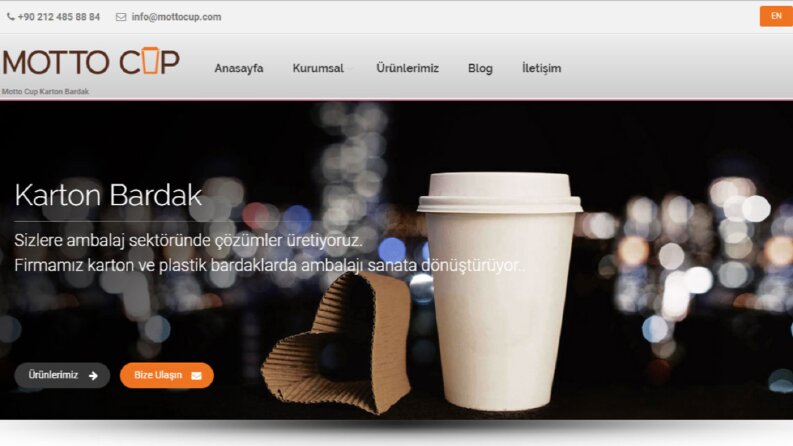 Motto Cup Kurumsal Web Sitesi