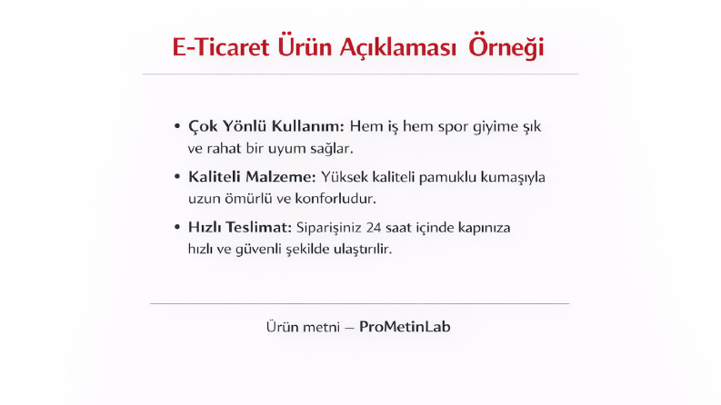 Marka Tanıtımı Örneği