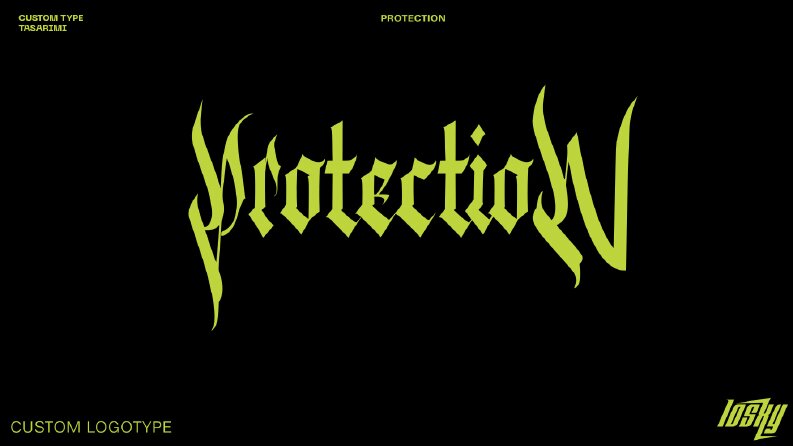 PROTECTION CUSTOM LOGOTYPE TASARIMI