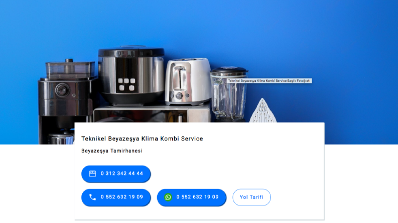 Beyaz Eşya Klima Servisi Web Sitesi 