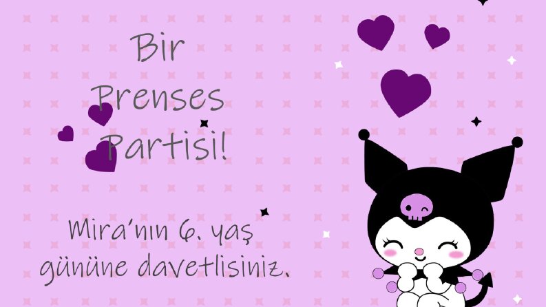 Çocuk doğum günü tasarımları.