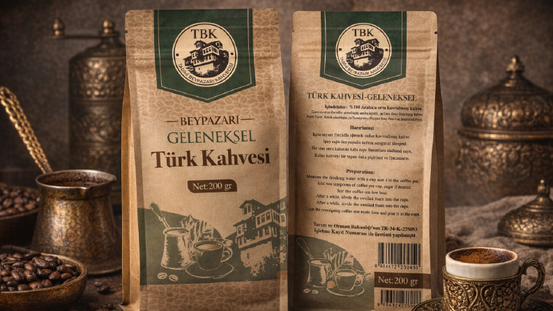 Beypazarı Türk Kahvesi Ambalaj Tasarımı