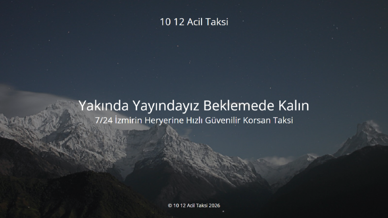 10-12 Acil Korsan Taksi Kurulumu