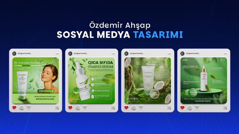 Lumora Kozmetik Sosyal Medya Tasarımı