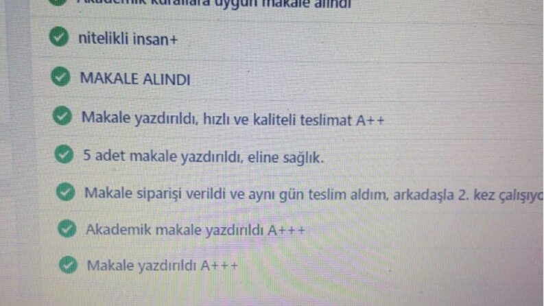 Farklı platformlardan aldığım yorumlar