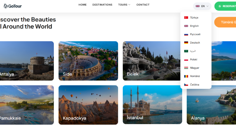 Go Tour Alanya | Web Yazılım