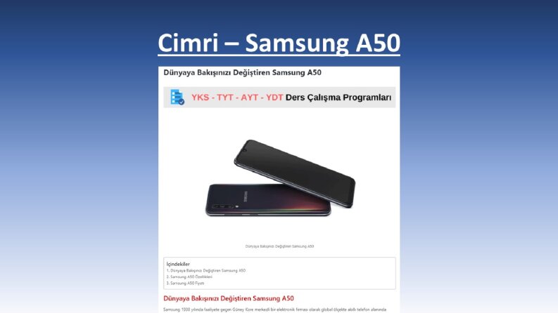 Cimri – Samsung A50