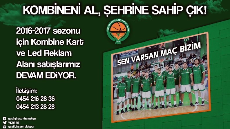 Yeşilgiresun Belediyespor Sosyal Medya Tasarımları