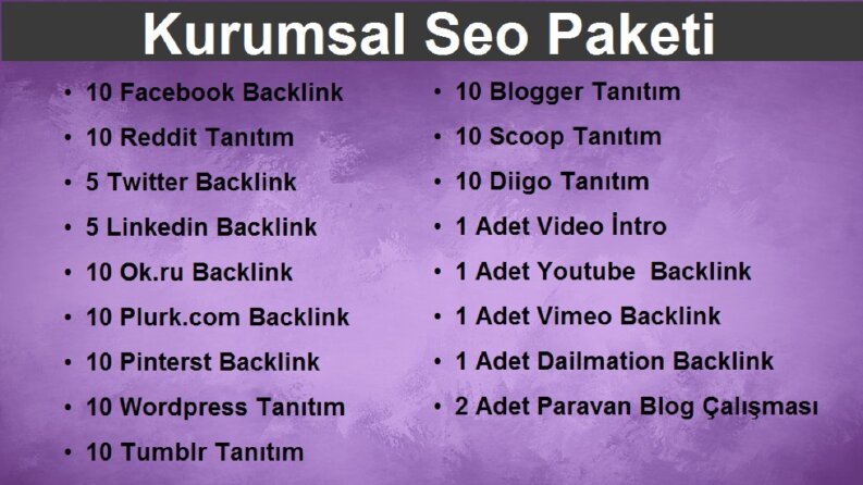 kurumsal seo paketi
