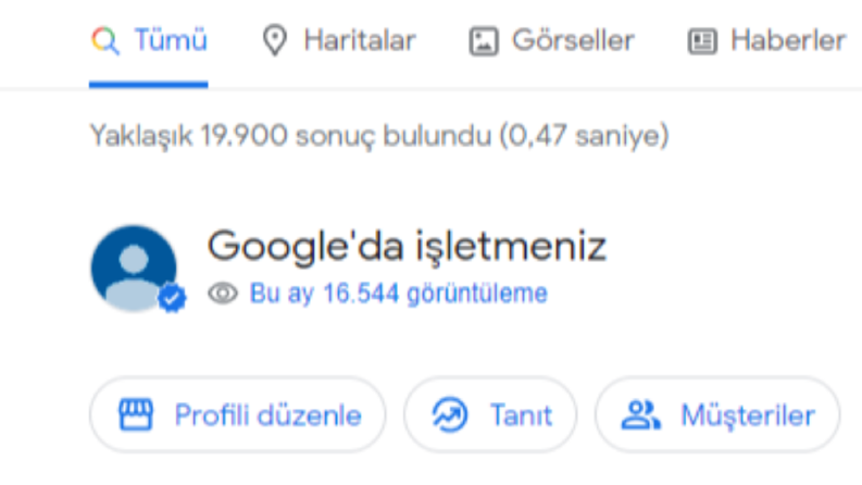 Google Benim İşletmem