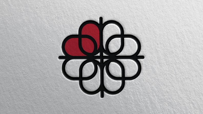 Yeniden Yaşam hastanesi konsept logo