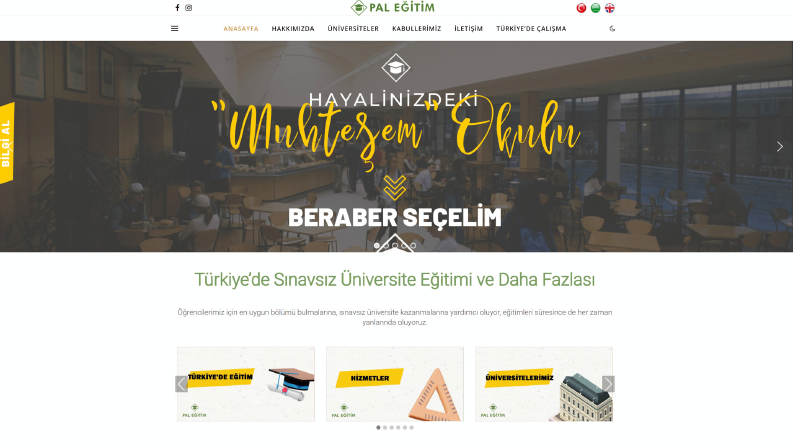 Pal Eğitim - Wordpress Websitesi