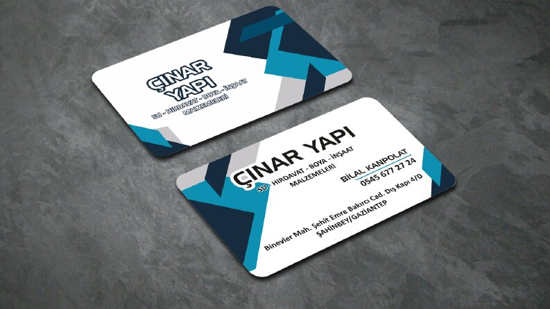 ÇINAR YAPI KARTVİZİT ÇALIŞMASI