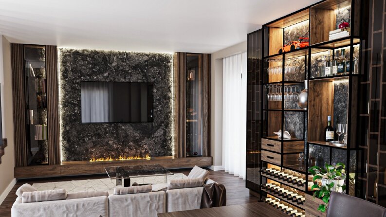 Villa Akkoyun - Salon Tasarımı
