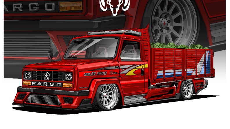 Dodge Fargo – Özel Vektörel Araç İllüstrasyonu