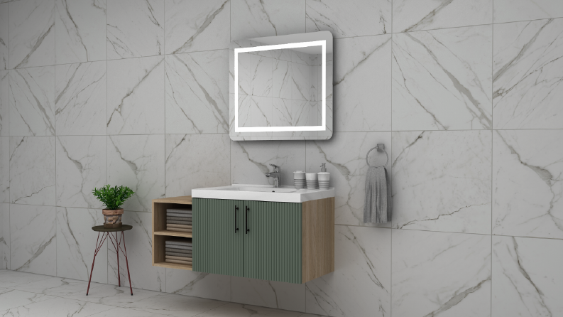 3D Modern Banyo Çizim ve Tasarımı