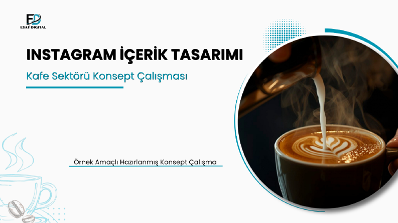 Kafe Markası İçin Instagram İçerik Tasarım Çalışması
