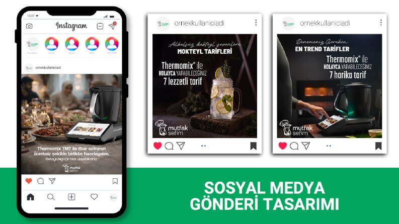 Mutfak Şefim | Sosyal Medya Gönderi Tasarımı