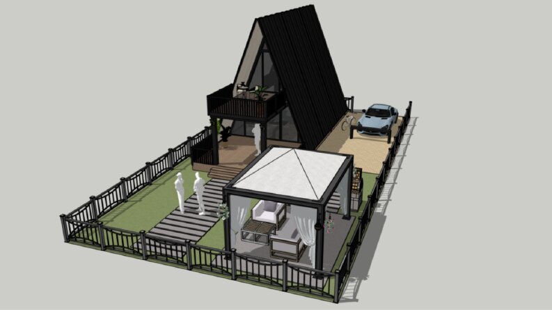 Bungalov Projesi 3D Model