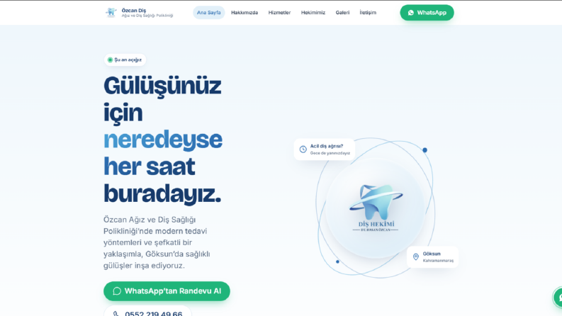 DİŞ POLİKİNLİĞİ WEB SİTESİ