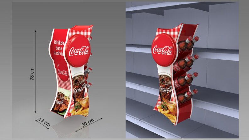 CocaCola reyon önü stand