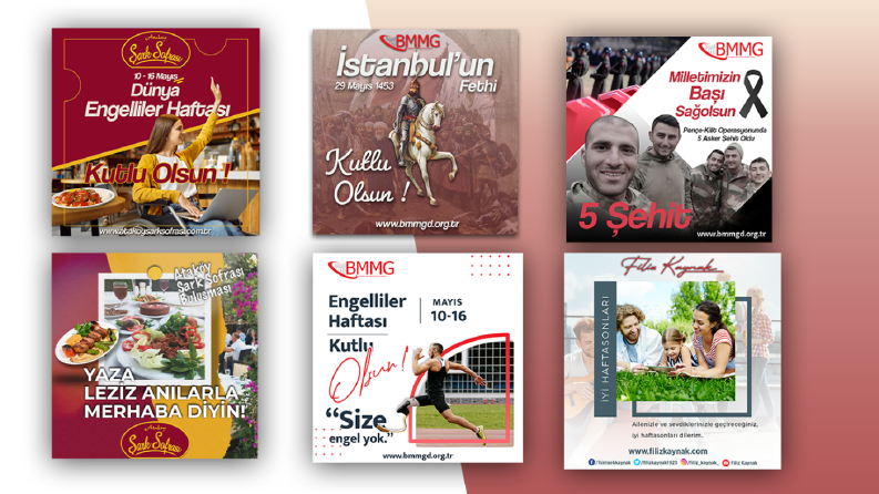 Instagram Post tasarımları