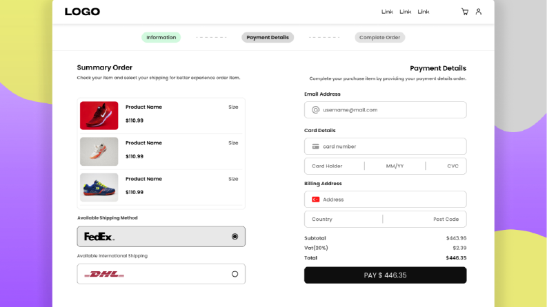 Checkout Page