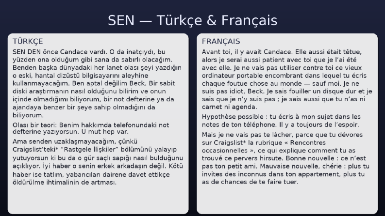 Fransızca Çeviri