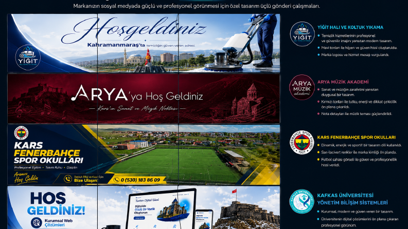 Dijital Markalar Tasarlıyorum. Web, Logo ve Sosyal Medya Tas