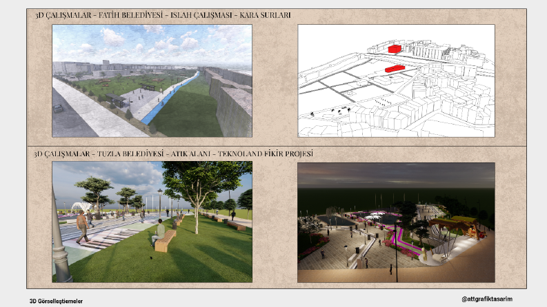Belediye Projeleri için 3D Görselleştirme ve Tasarım