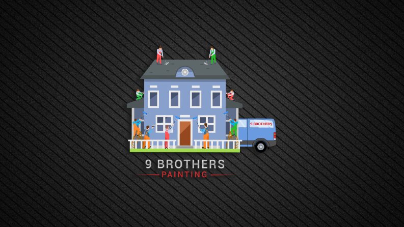 9BROTHERS PAINTING - Logo Tasarımı