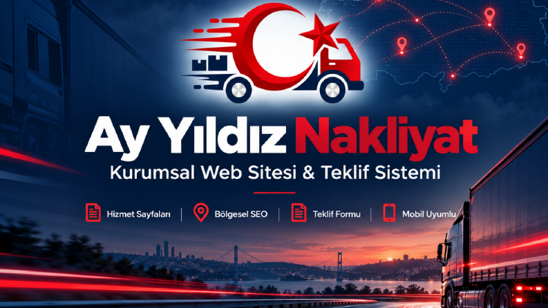 Ay Yıldız Nakliyat - Kurumsal Web Sitesi ve Teklif Sistemi