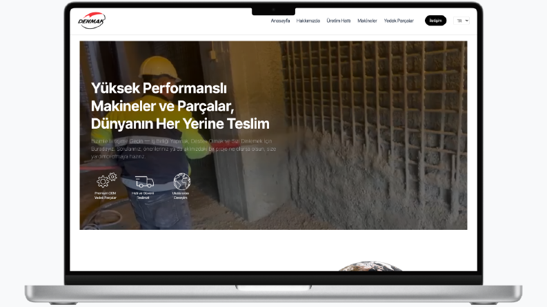 Denmak Makina Kurumsal Web Tasasrım