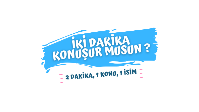İki Dakika Konuşur Musun ? Logo Tasarımı