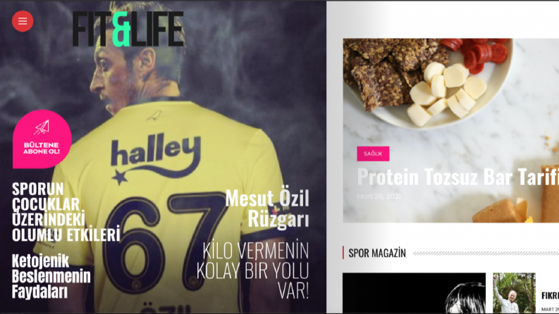 Spor Dergisi Web Sitesi Tasarımı