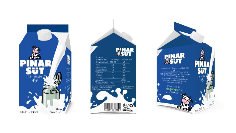 Pınar Süt alternatif Ambalaj Tasarımı