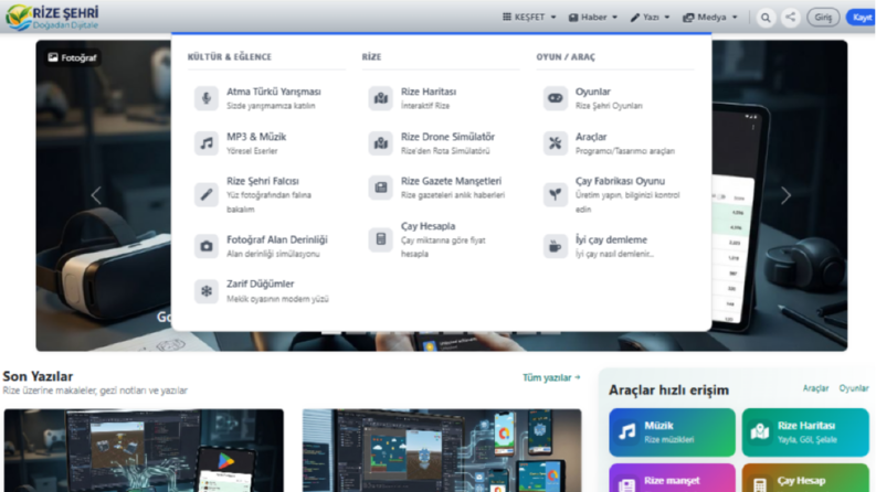Rize Şehri Web Sitesi