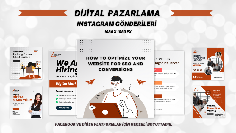 Dijital pazarlama ve SEO İnstagram post tasarımı