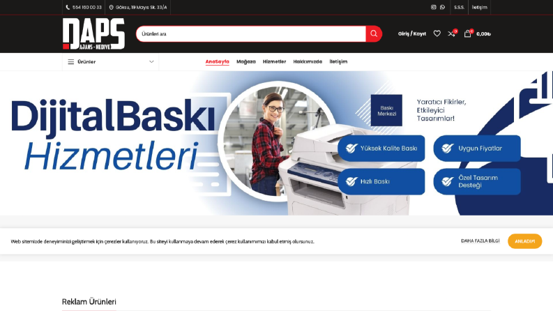 Anahtar Teslim E-ticaret Sitesi
