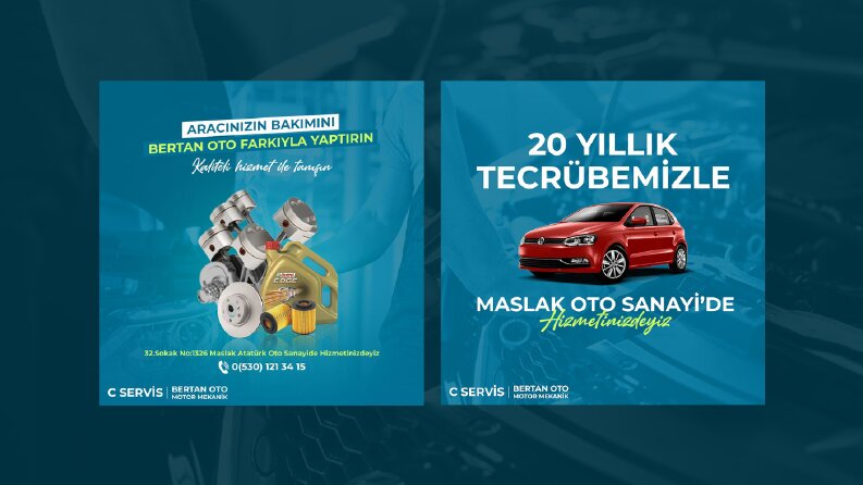 Maslak C Servis - Sosyal Medya Post Tasarımı