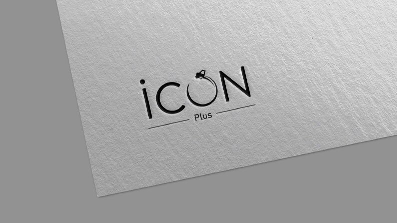 icon plus konsept logo tasarımı 