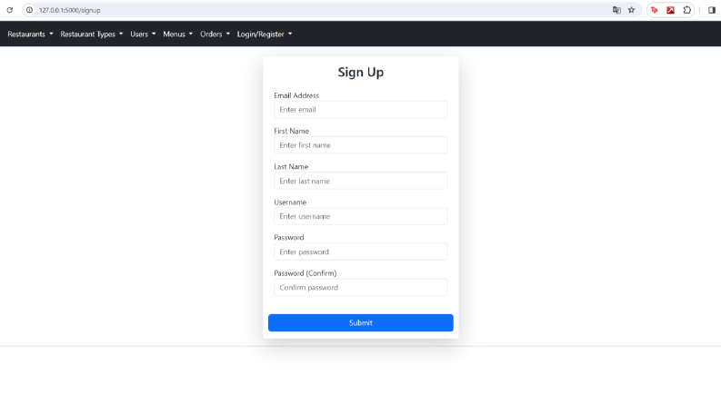 Database Admin Panel