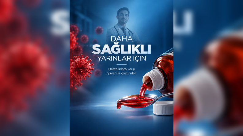ilaç temalı sosyal medya tasarımı