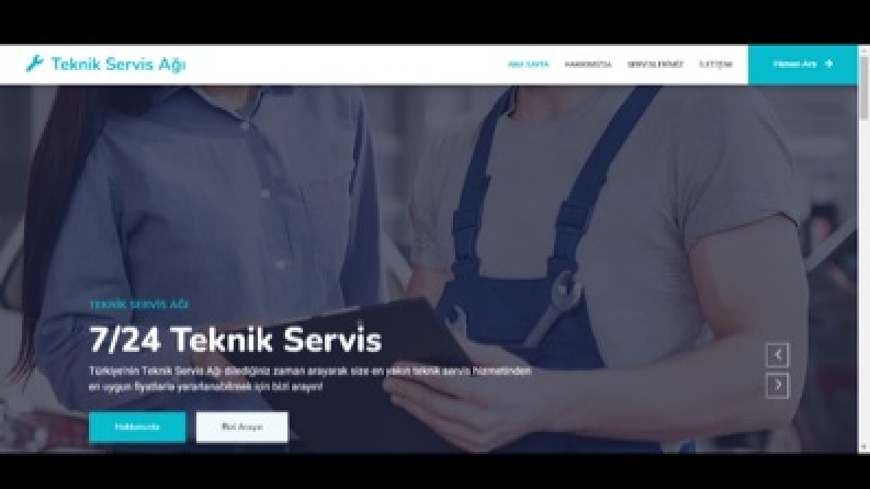 Responsive Teknik Servis Web Site