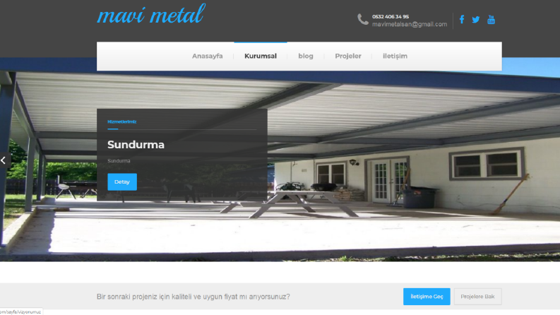 Programladığım Kurumsal site
